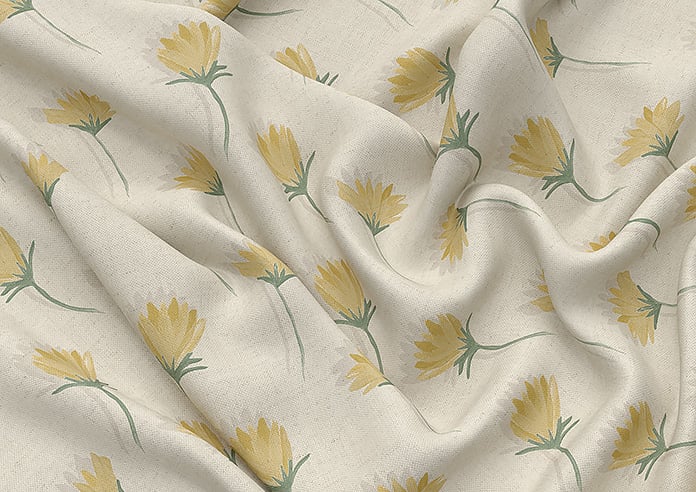 Emily Bond Cornflower, Yellow - Roman Blind - Image 4